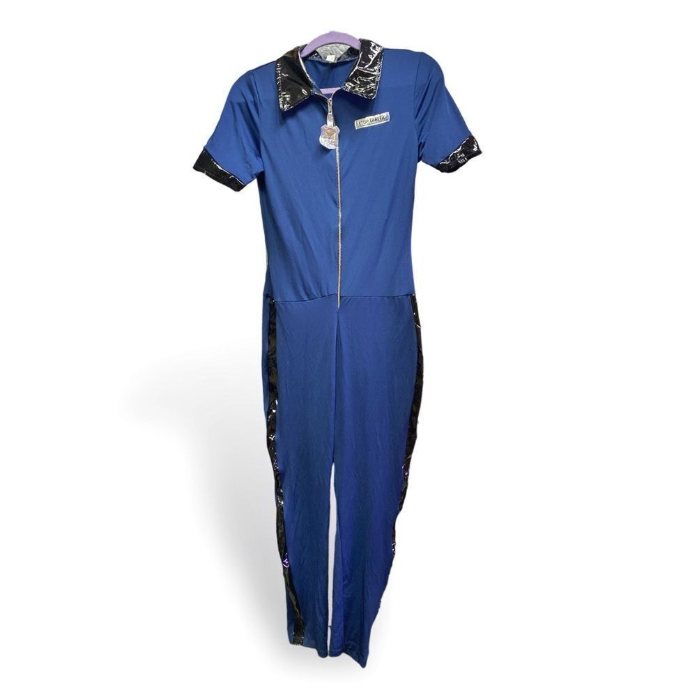 Party City Stop Traffic Police Officer Halloween Costume Jumpsuit Only Cop